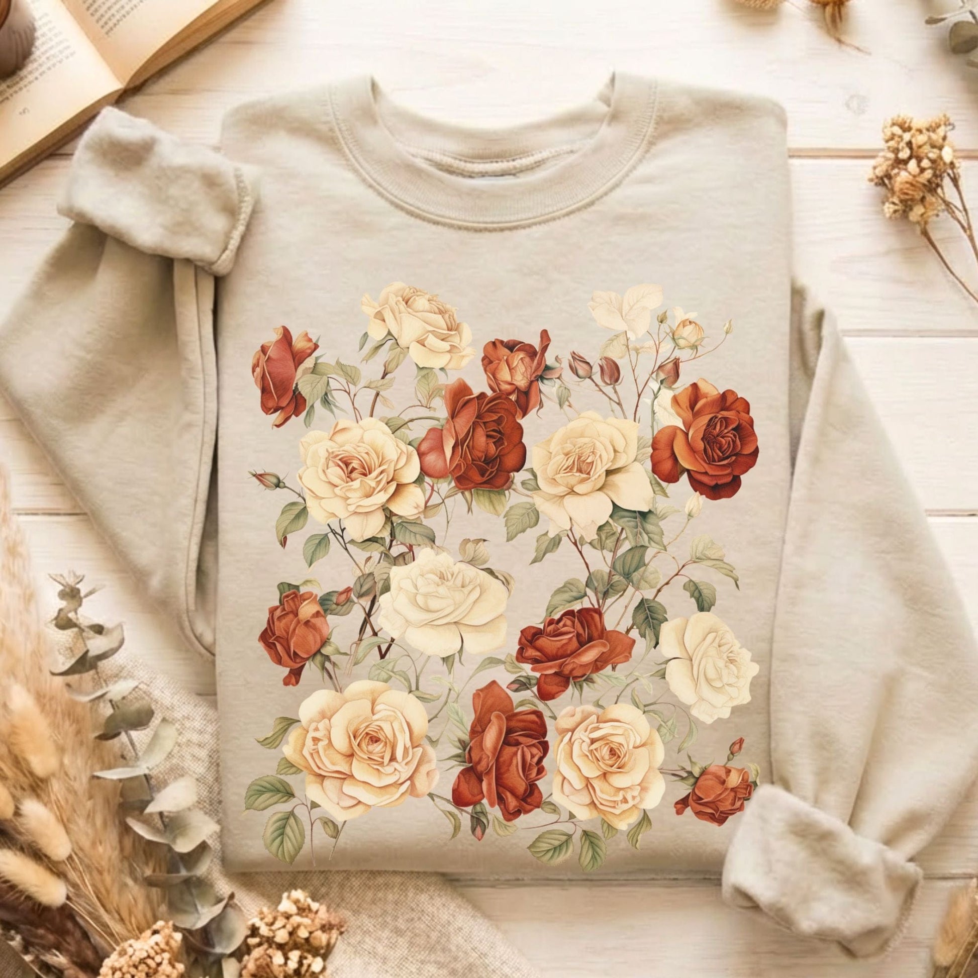 Sweatshirt Sand / S Design 7 Crewneck Sweatshirt The Mystic Eden