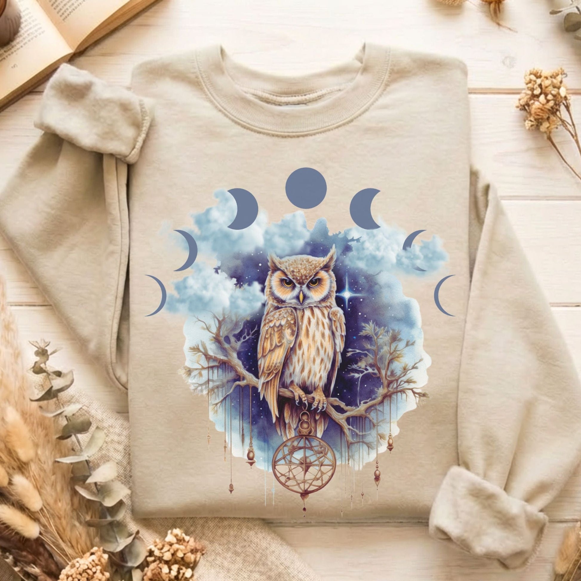 Sweatshirt Sand / S Design 8 Sweatshirt The Mystic Eden