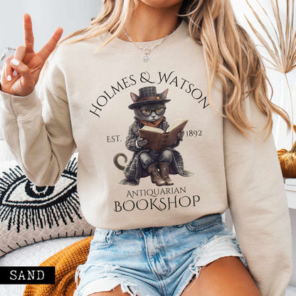 Sweatshirt Sand / S Holmes & Watson Antiquarian Bookshop - Sherlock Holmes Sweatshirt The Mystic Eden