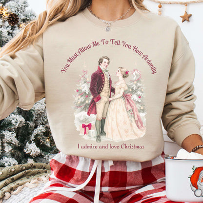 Sweatshirt Sand / S Pride & Prejudice Christmas Sweatshirt The Mystic Eden