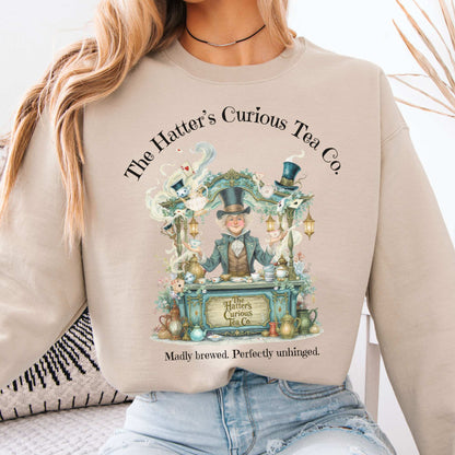 Sweatshirt Sand / S The Hatters Curious Tea Co Sweatshirt The Mystic Eden