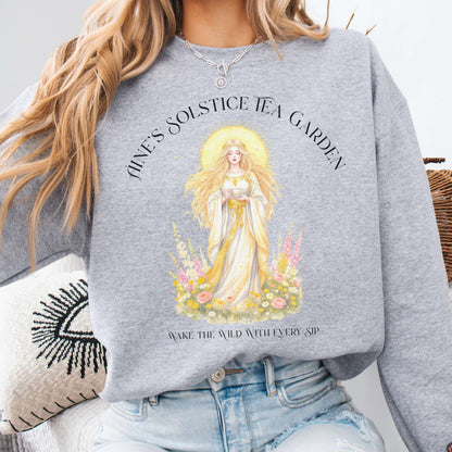 Sweatshirt Sport Grey / S Áine’s Solstice Tea Garden Celtic Goddess Sweatshirt The Mystic Eden