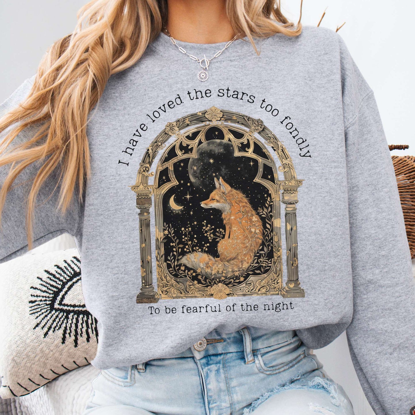 Sweatshirt Sport Grey / S I Have Loved the Stars Too Fondly Sarah Williams Sweatshirt The Mystic Eden
