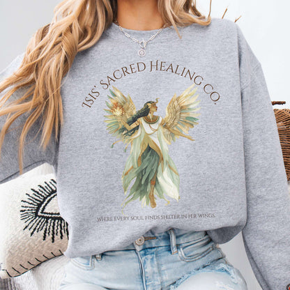 Sweatshirt Sport Grey / S Isis' Sacred Healing Co Egyptian Mythology Sweatshirt The Mystic Eden