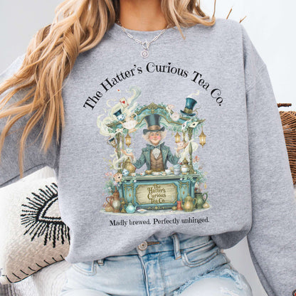 Sweatshirt Sport Grey / S The Hatters Curious Tea Co Sweatshirt The Mystic Eden