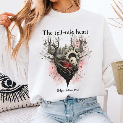Sweatshirt White / S Edgar Allan Poe The Tell Tale Heart Sweatshirt The Mystic Eden