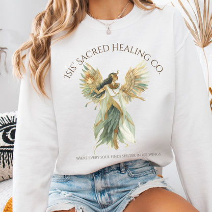 Sweatshirt White / S Isis' Sacred Healing Co Egyptian Mythology Sweatshirt The Mystic Eden