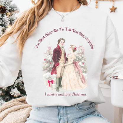 Sweatshirt White / S Pride & Prejudice Christmas Sweatshirt The Mystic Eden