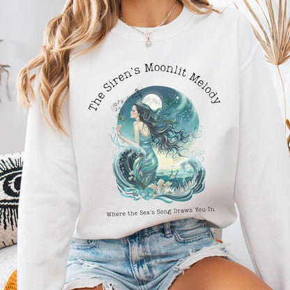 Sweatshirt White / S The Siren’s Moonlit Melody Mythology Sweatshirt The Mystic Eden