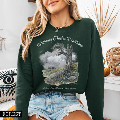 Sweatshirt Wuthering Heights Windchimes Brontë Sweatshirt The Mystic Eden