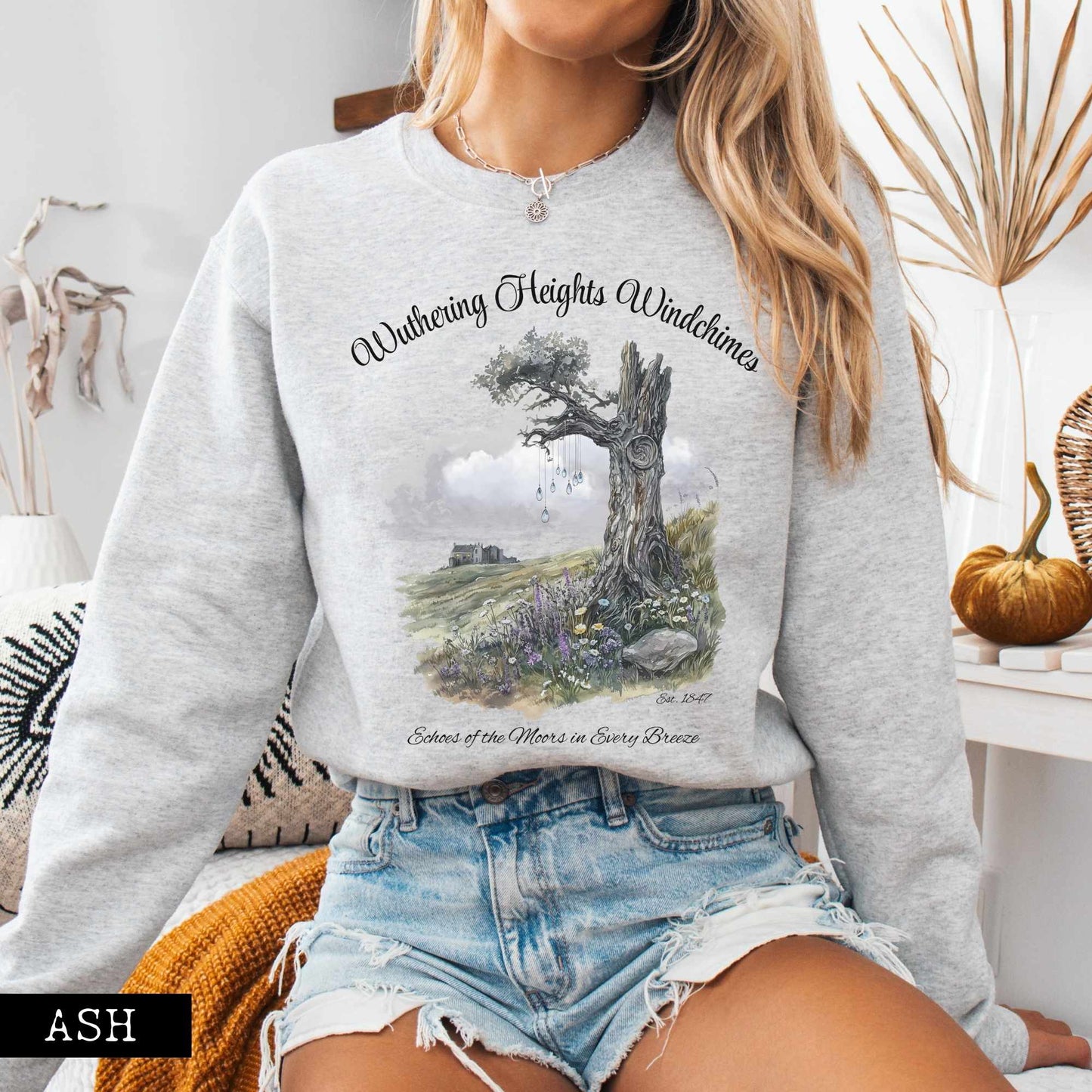Sweatshirt Wuthering Heights Windchimes Brontë Sweatshirt The Mystic Eden