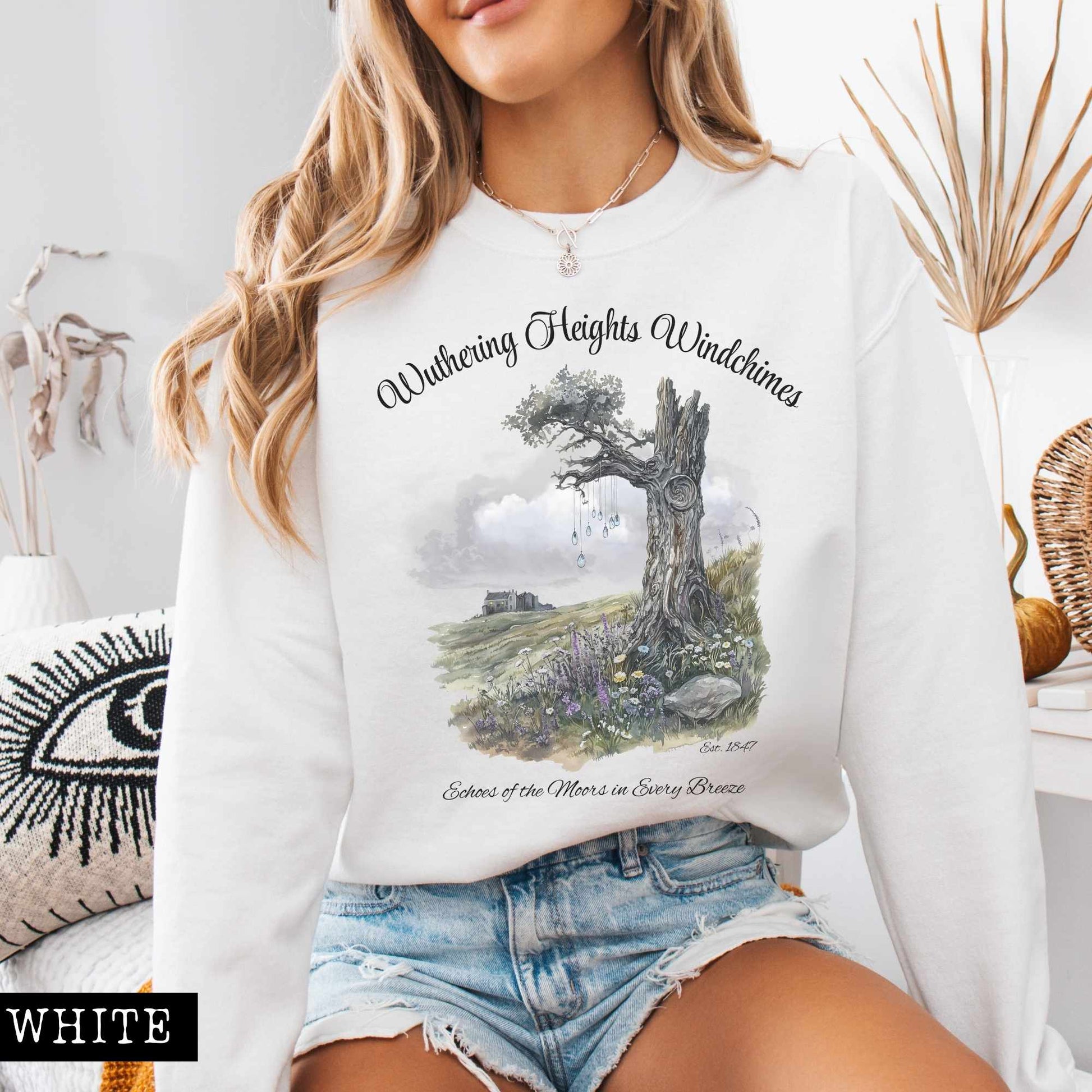 Sweatshirt Wuthering Heights Windchimes Brontë Sweatshirt The Mystic Eden