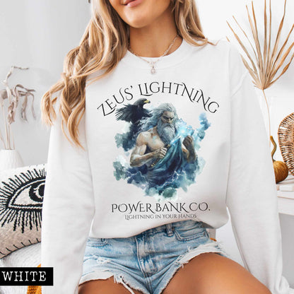 Sweatshirt Zeus' Lightning Power Bank Co. Sweatshirt The Mystic Eden