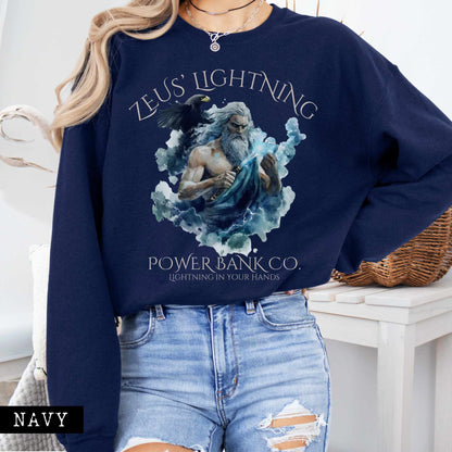 Sweatshirt Zeus' Lightning Power Bank Co. Sweatshirt The Mystic Eden