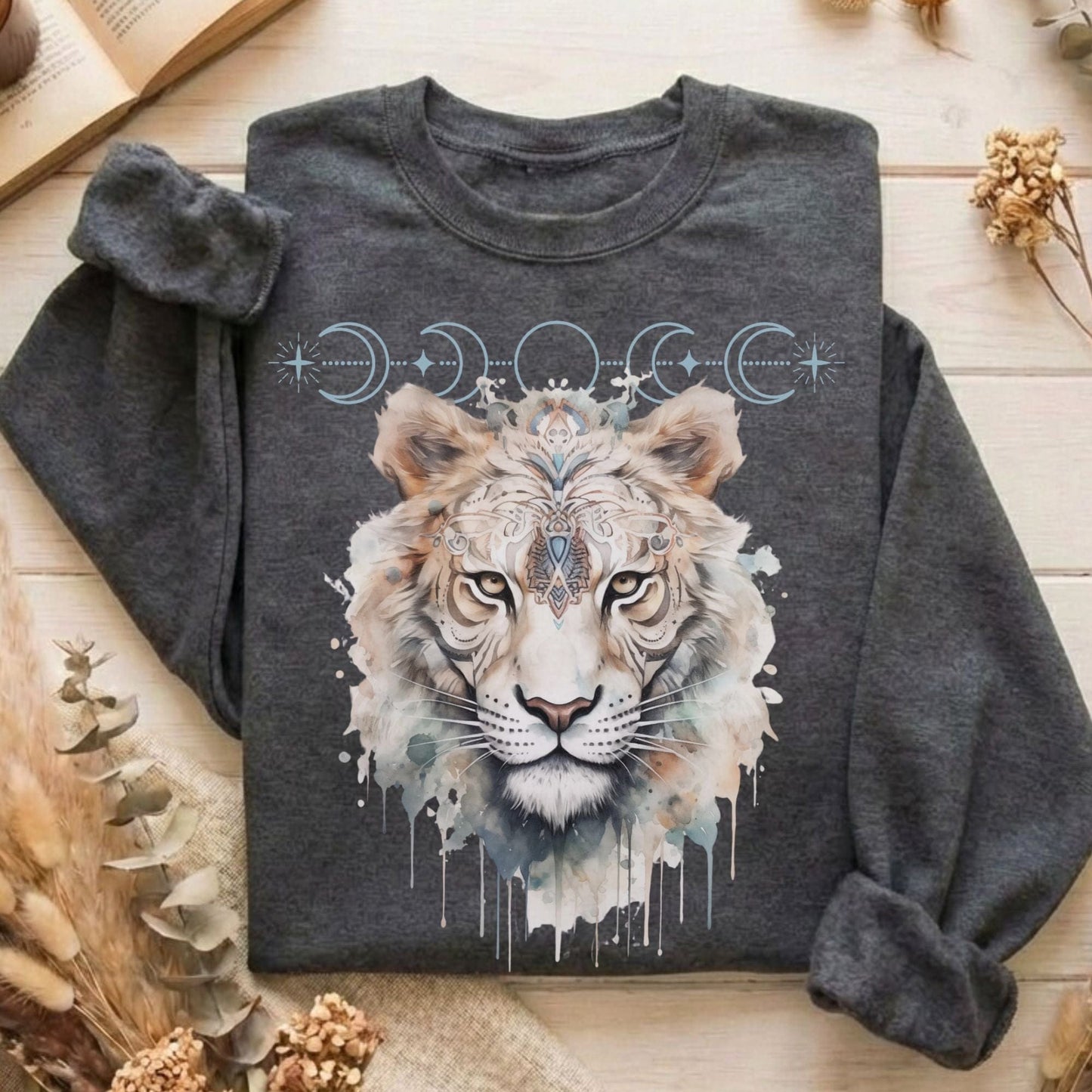 Sweatshirts Dark Heather / S Design 10 Crewneck Sweatshirt The Mystic Eden