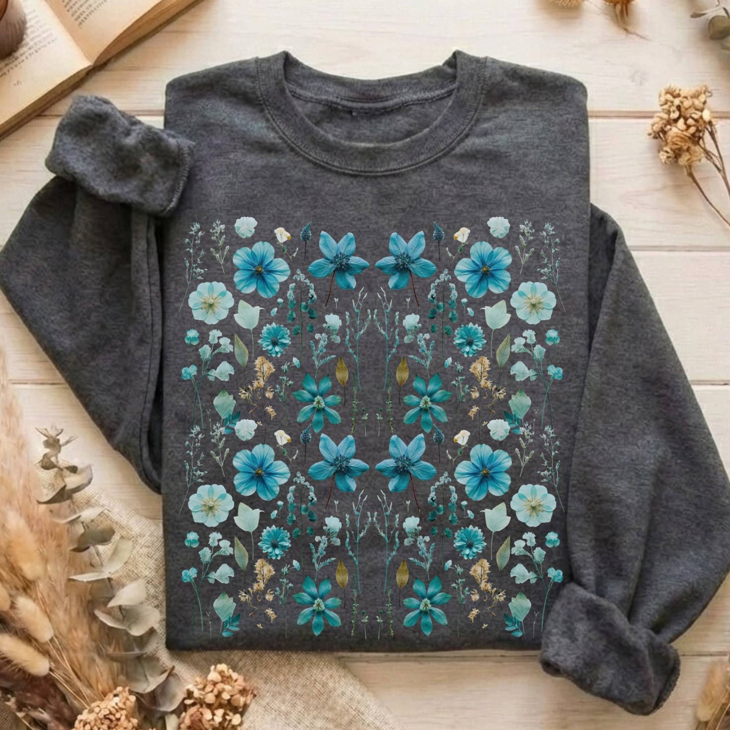 Sweatshirts Dark Heather / S Design 2 Crewneck Sweatshirt The Mystic Eden