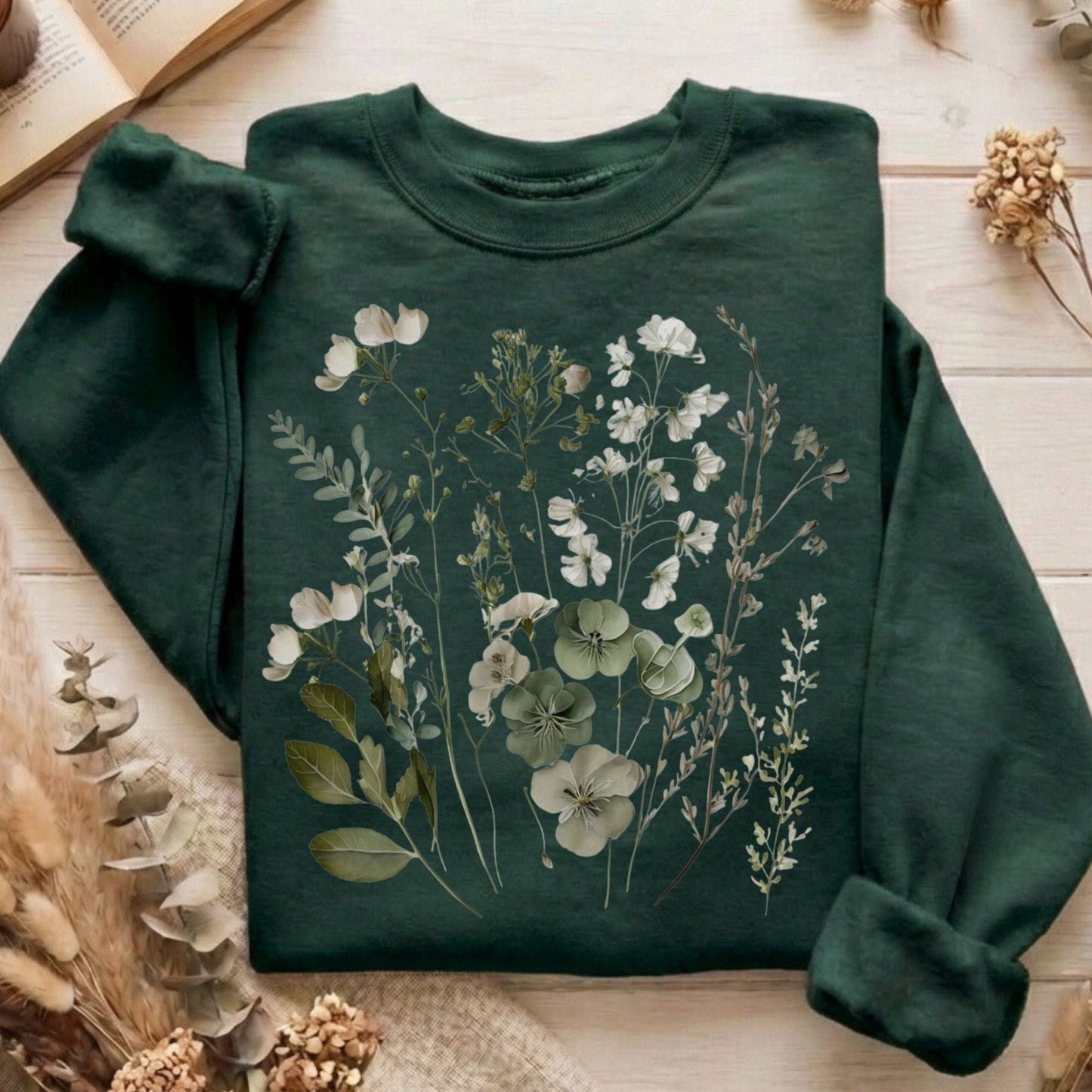 Sweatshirts Forest Green / S Design 1 Crewneck Sweatshirt The Mystic Eden