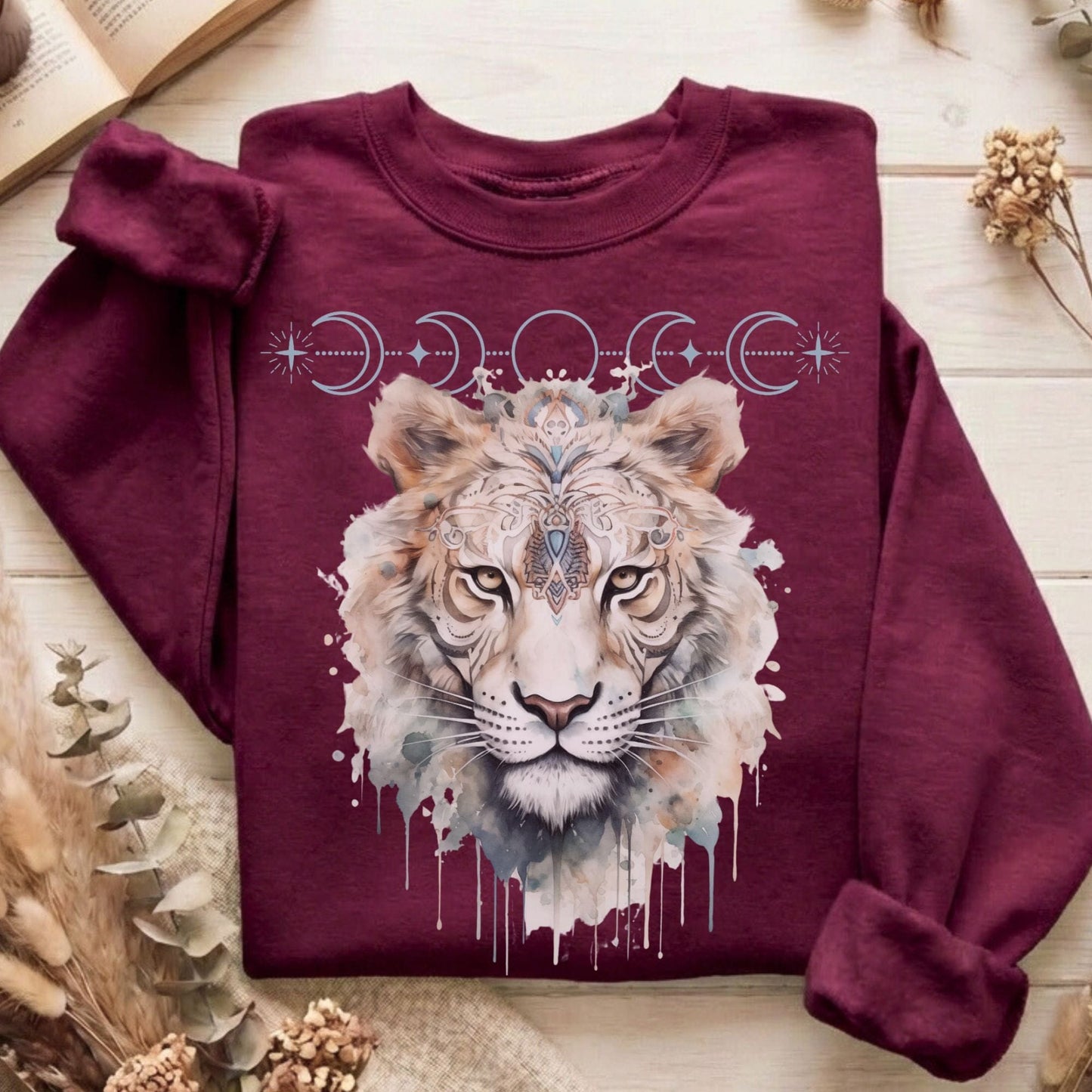 Sweatshirts Maroon / S Design 10 Crewneck Sweatshirt The Mystic Eden