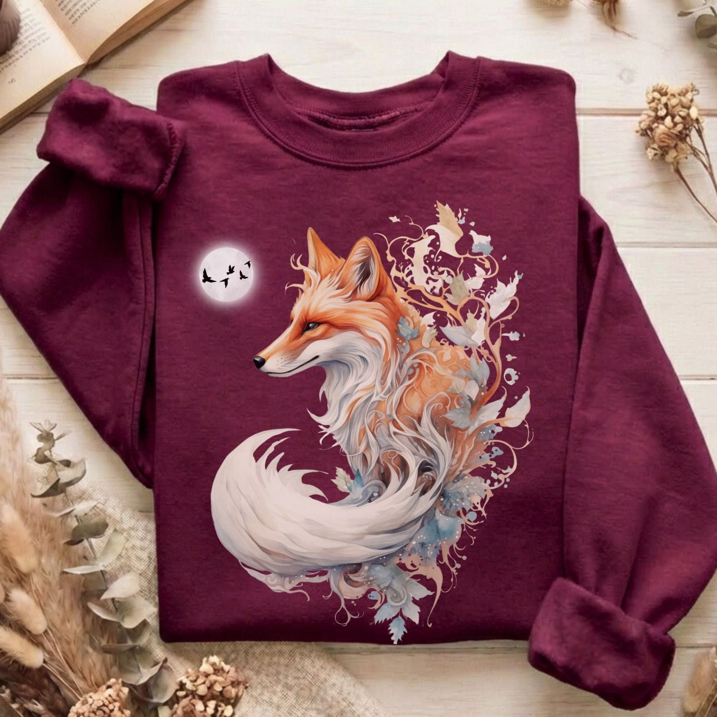 Sweatshirts Maroon / S Design 9 Crewneck Sweatshirt The Mystic Eden