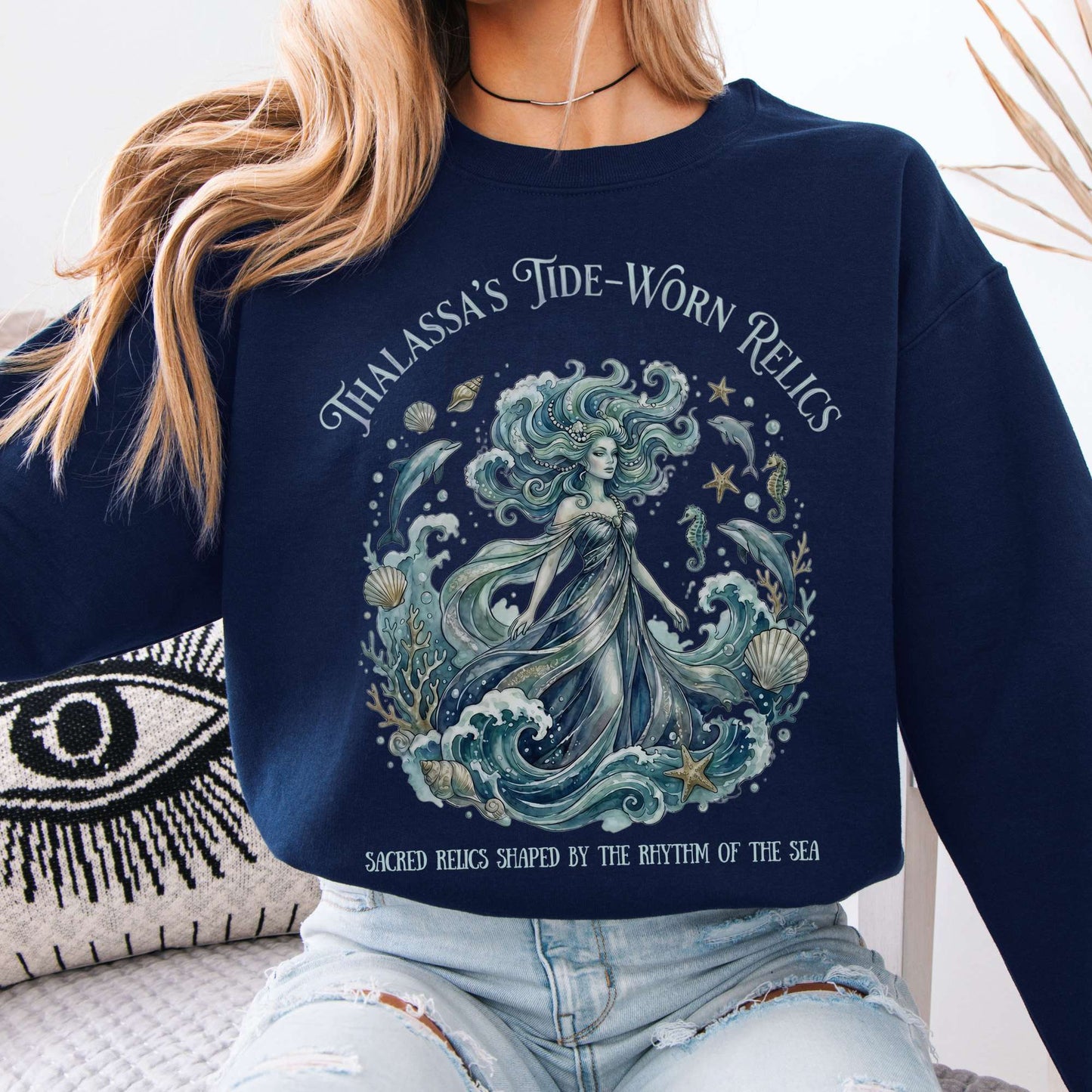 Sweatshirts Navy / S Design 287 Crewneck Sweatshirt The Mystic Eden