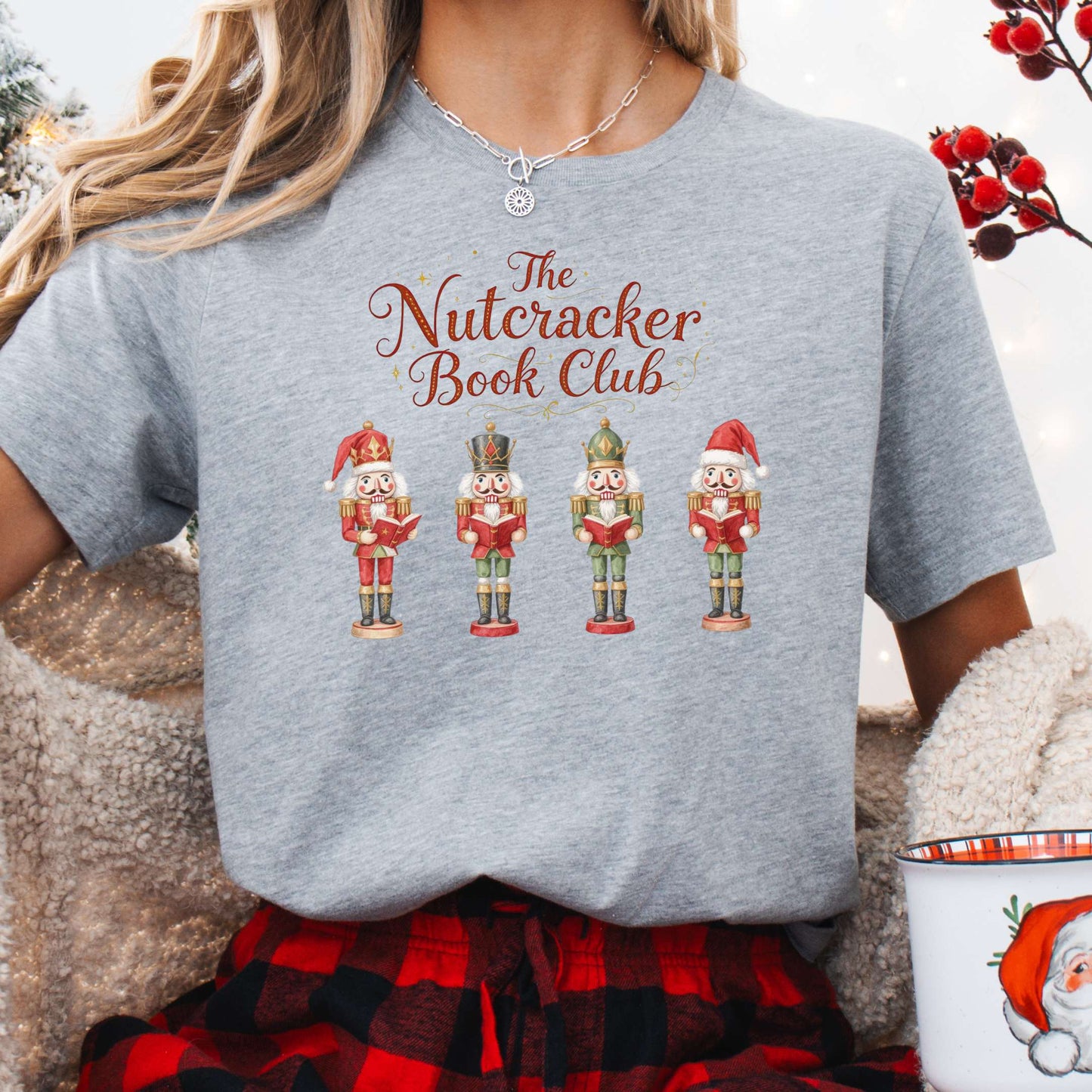 T-Shirt Athletic Heather / XS The Nutcracker Book Club Christmas Tee The Mystic Eden
