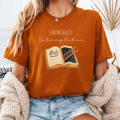 T-Shirt Autumn / S Entering Fiction Bella + Canvas Tee – Literary Escape Tee The Mystic Eden