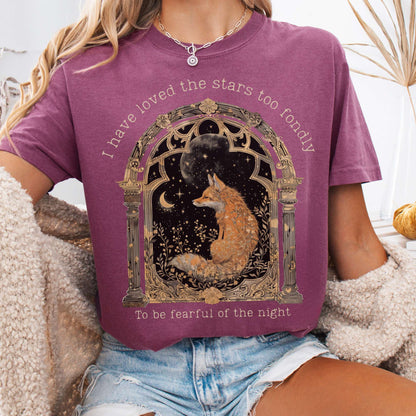 T-Shirt Berry / S I Have Loved the Stars Too Fondly Sarah Williams Poetry Tee The Mystic Eden