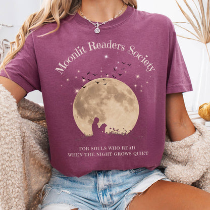T-Shirt Berry / S Moonlit Readers Society Tee The Mystic Eden