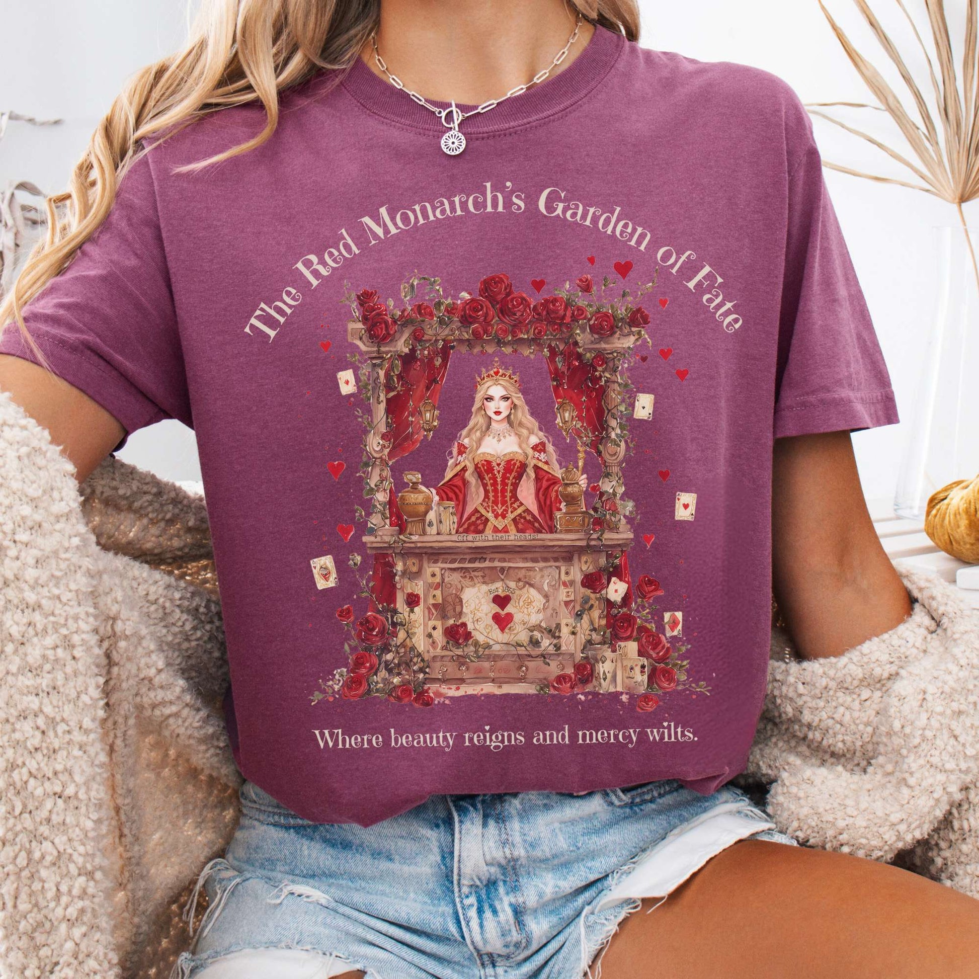 T-Shirt Berry / S The Red Monarchs Garden of Fate Tee The Mystic Eden