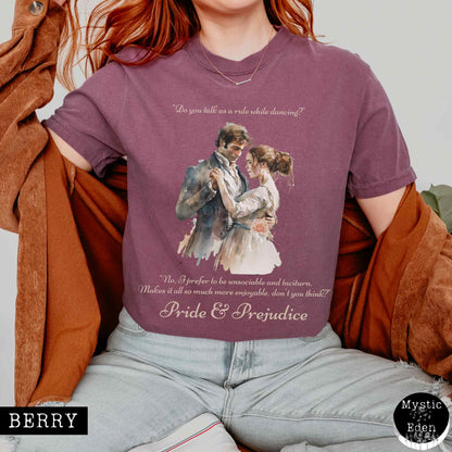 T-Shirt Berry / S Vintage Pride & Prejudice T-shirt The Mystic Eden