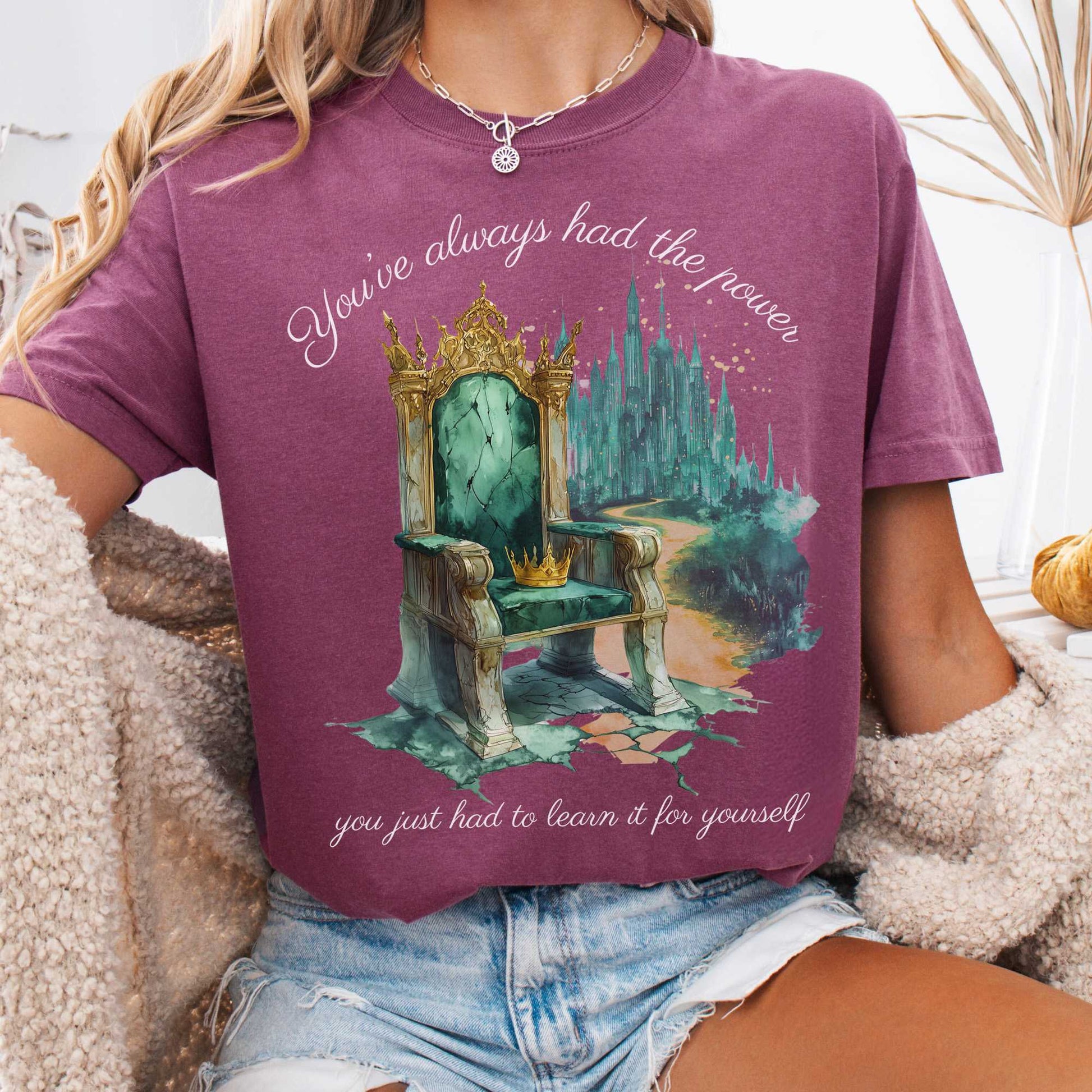 T-Shirt Berry / S You've Always Had The Power Bookish Shirt The Mystic Eden