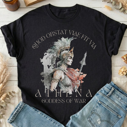 T-Shirt Black / S Athena Greek Mythology T-Shirt The Mystic Eden