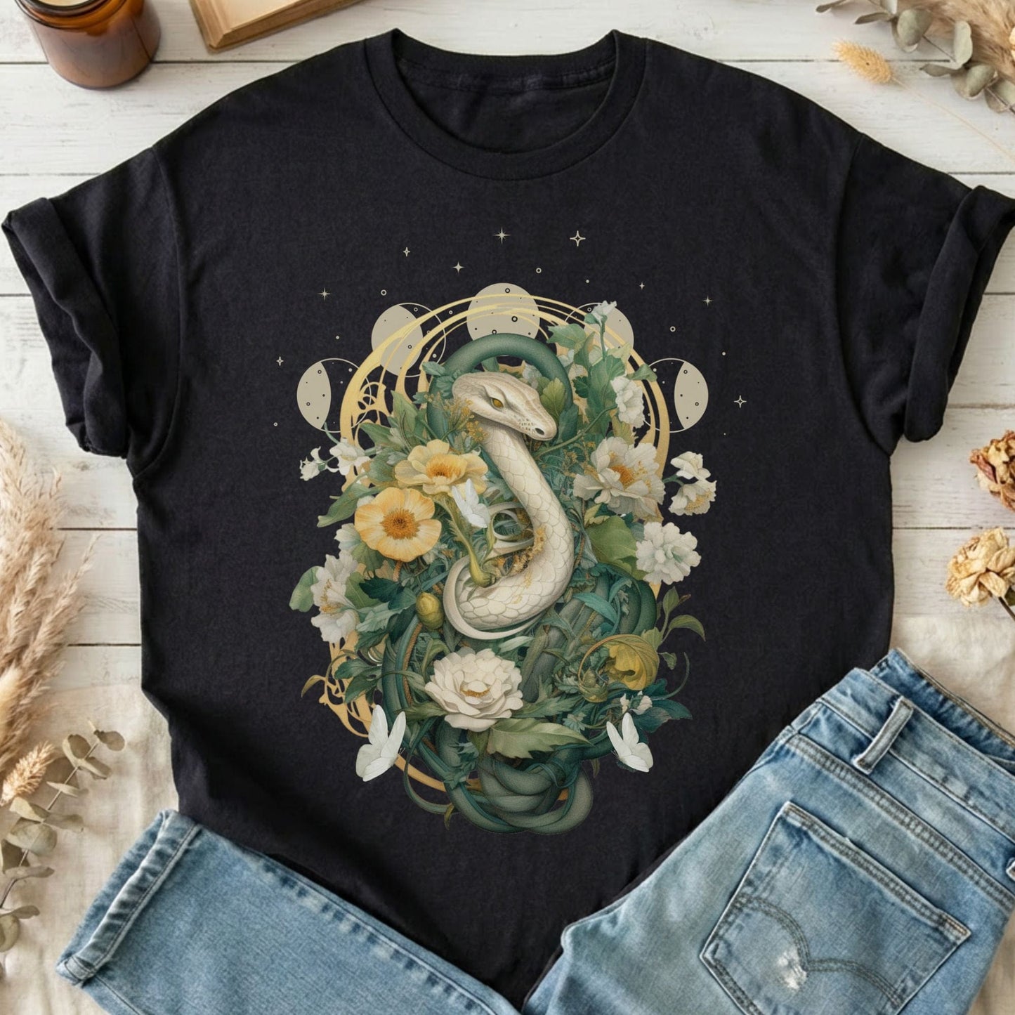T-Shirt Black / S Design 45 T-Shirt The Mystic Eden