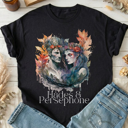 T-Shirt Black / S Hades & Persephone Greek Mythology T-Shirt The Mystic Eden