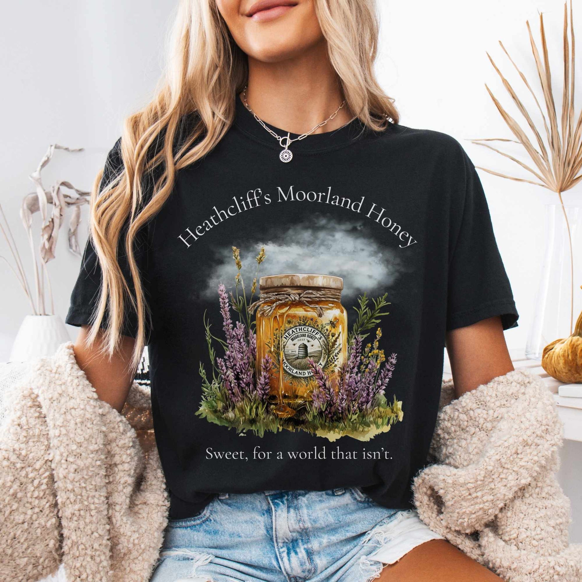 T-Shirt Black / S Heathcliff's Moorland Honey Tee The Mystic Eden