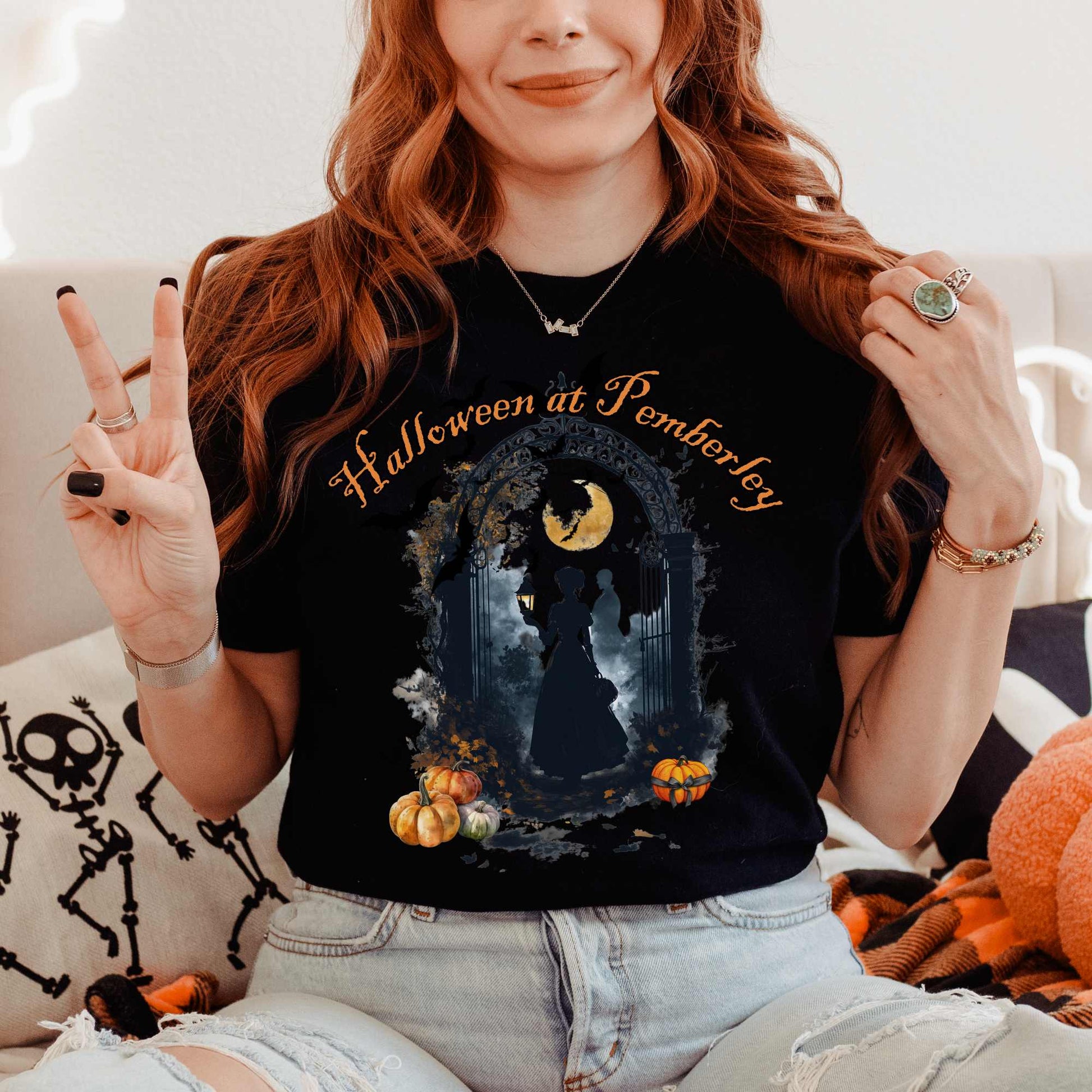 T-Shirt Black / S Pemberley Halloween Pride & Prejudice Shirt The Mystic Eden