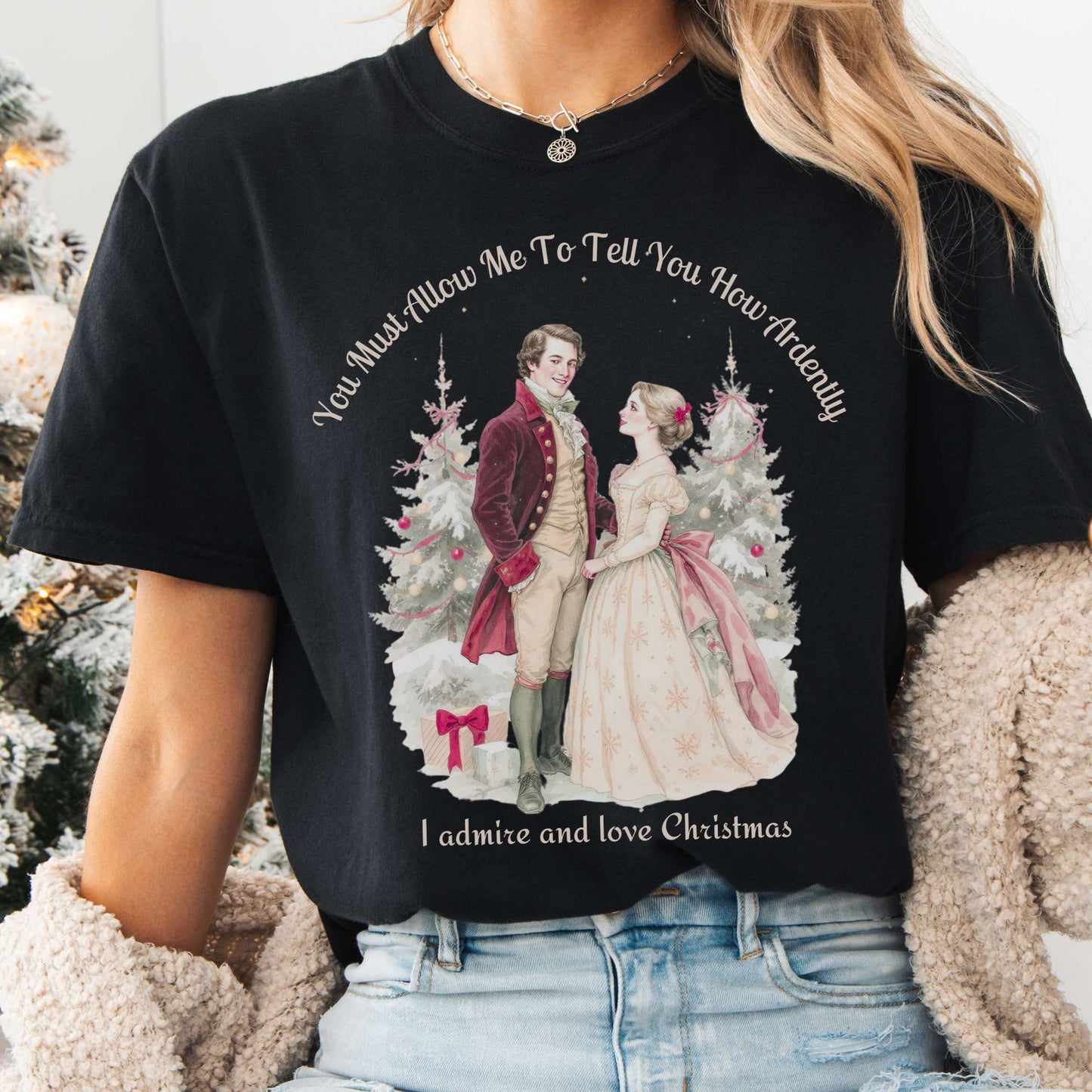 T-Shirt Black / S Pride & Prejudice Christmas Tee The Mystic Eden
