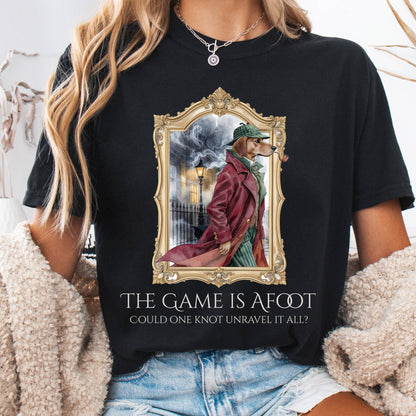 T-Shirt Black / S The Game Is Afoot Sherlock Holmes Tee The Mystic Eden