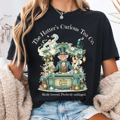 T-Shirt Black / S The Hatters Curious Tea Co T-Shirt The Mystic Eden