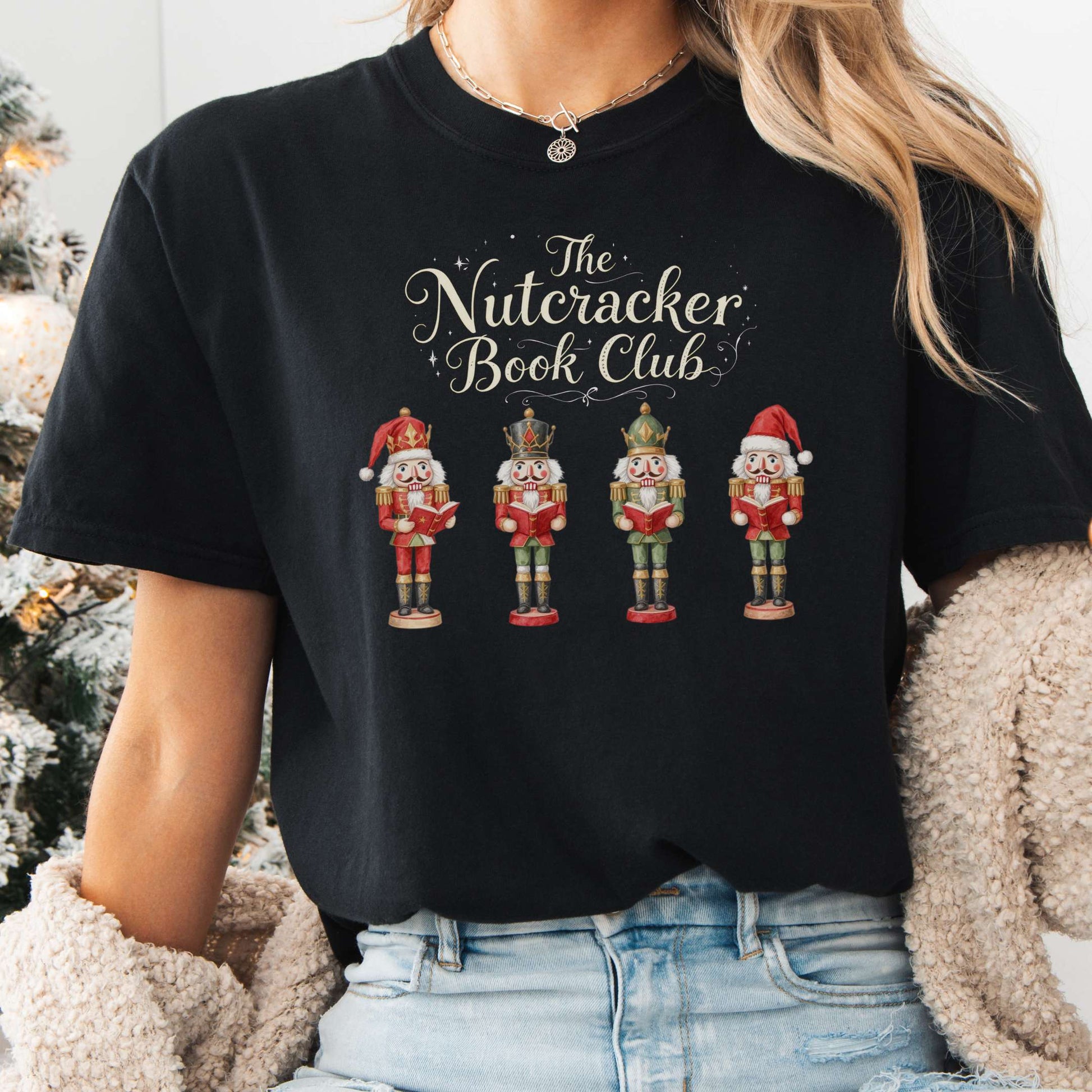 T-Shirt Black / S The Nutcracker Book Club Christmas Tee The Mystic Eden