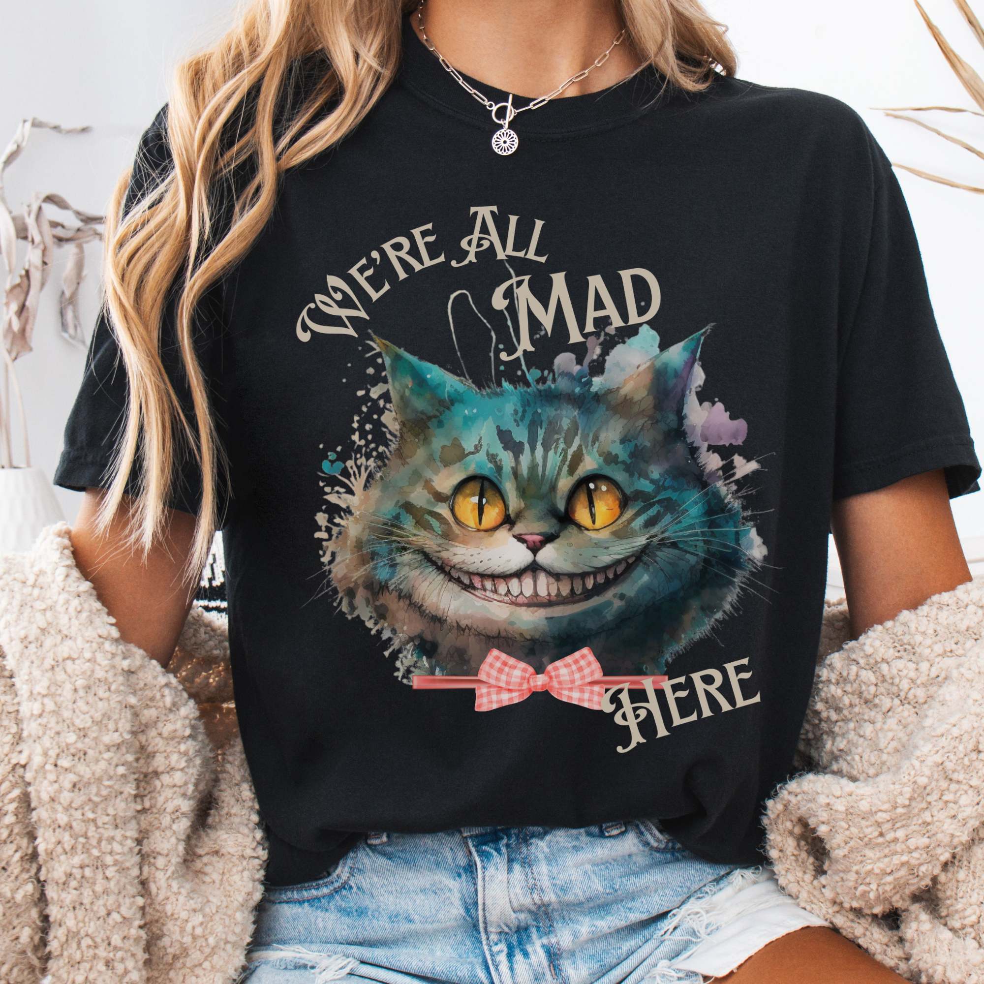 Vintage Cheshire Cat Alice in Wonderland T-Shirt – The Mystic Eden