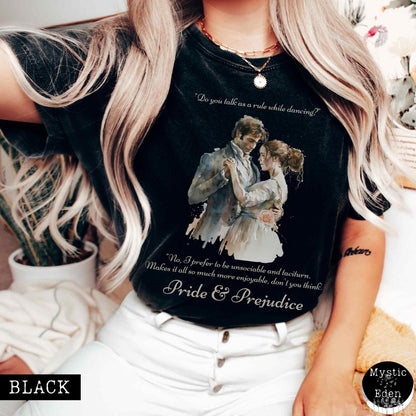 T-Shirt Black / S Vintage Pride & Prejudice T-shirt The Mystic Eden