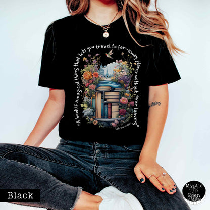 T-Shirt Black / XS Magical book shirt The Mystic Eden
