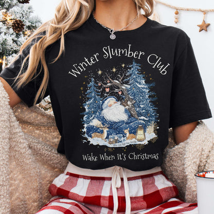 T-Shirt Black / XS Rip Van Winkle's Winter Slumber Club Christmas Tee The Mystic Eden