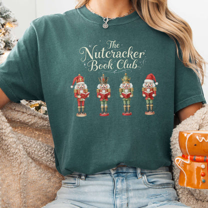 T-Shirt Blue Spruce / S The Nutcracker Book Club Christmas Tee The Mystic Eden