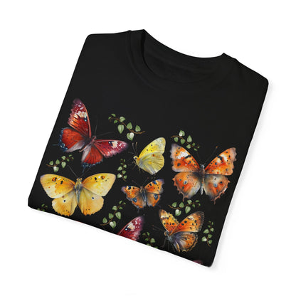 T-Shirt Bright Butterflies Cottagecore T-shirt The Mystic Eden