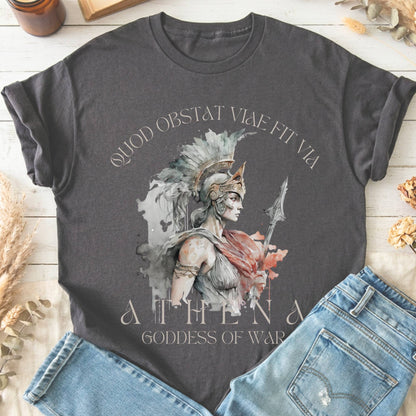 T-Shirt Charcoal / S Athena Greek Mythology T-Shirt The Mystic Eden