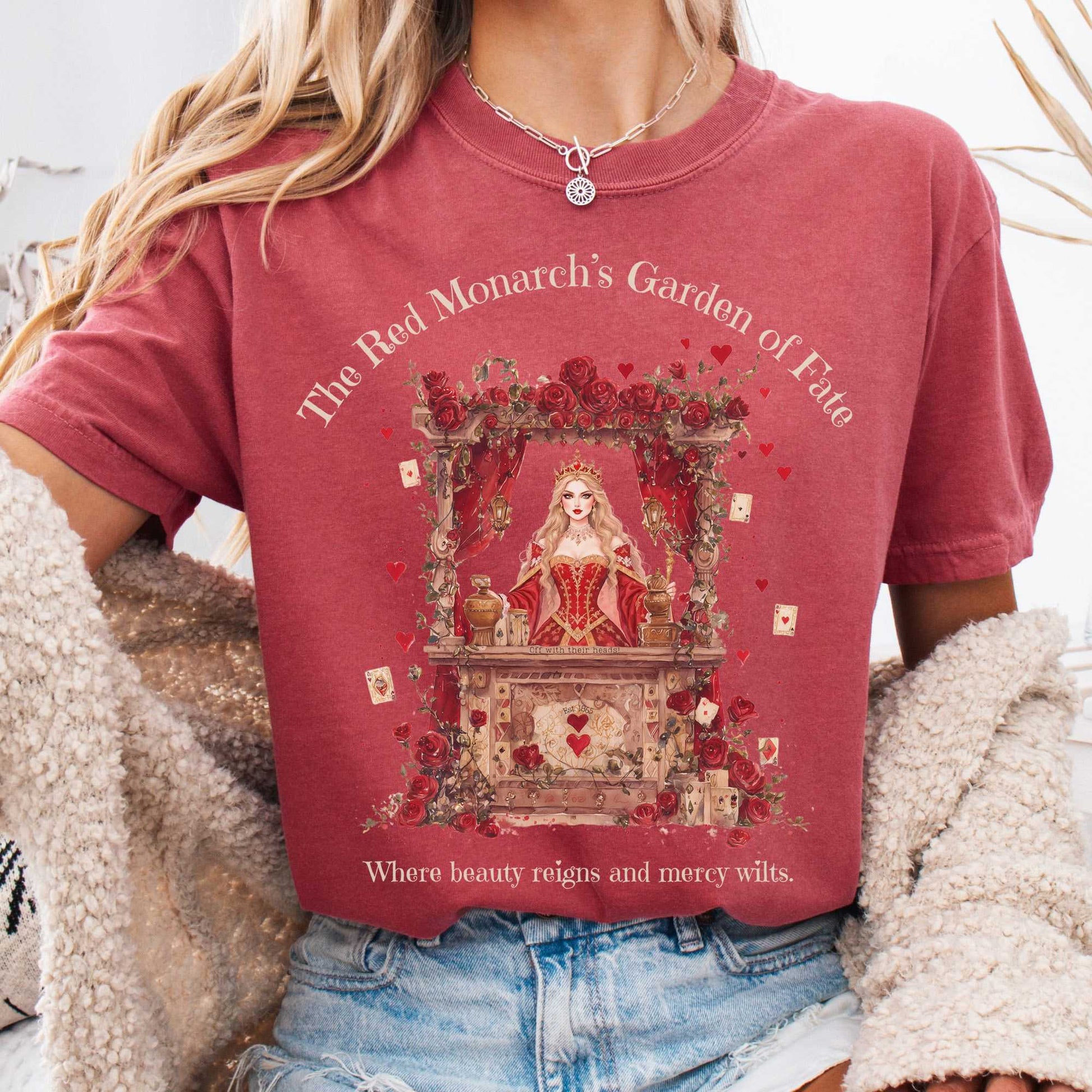 T-Shirt Crimson / S The Red Monarchs Garden of Fate Tee The Mystic Eden