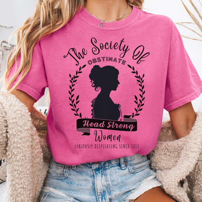 T-Shirt Crunchberry / S The Society of Obstinate Head Strong Women Jane Austen Shirt The Mystic Eden