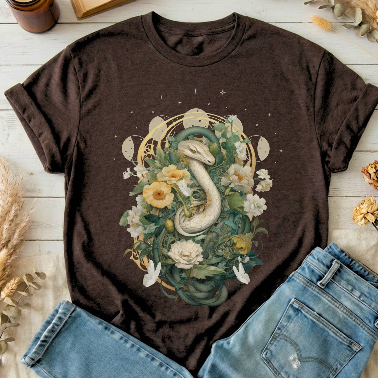 T-Shirt Dark Chocolate / S Design 45 T-Shirt The Mystic Eden